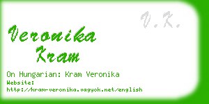 veronika kram business card